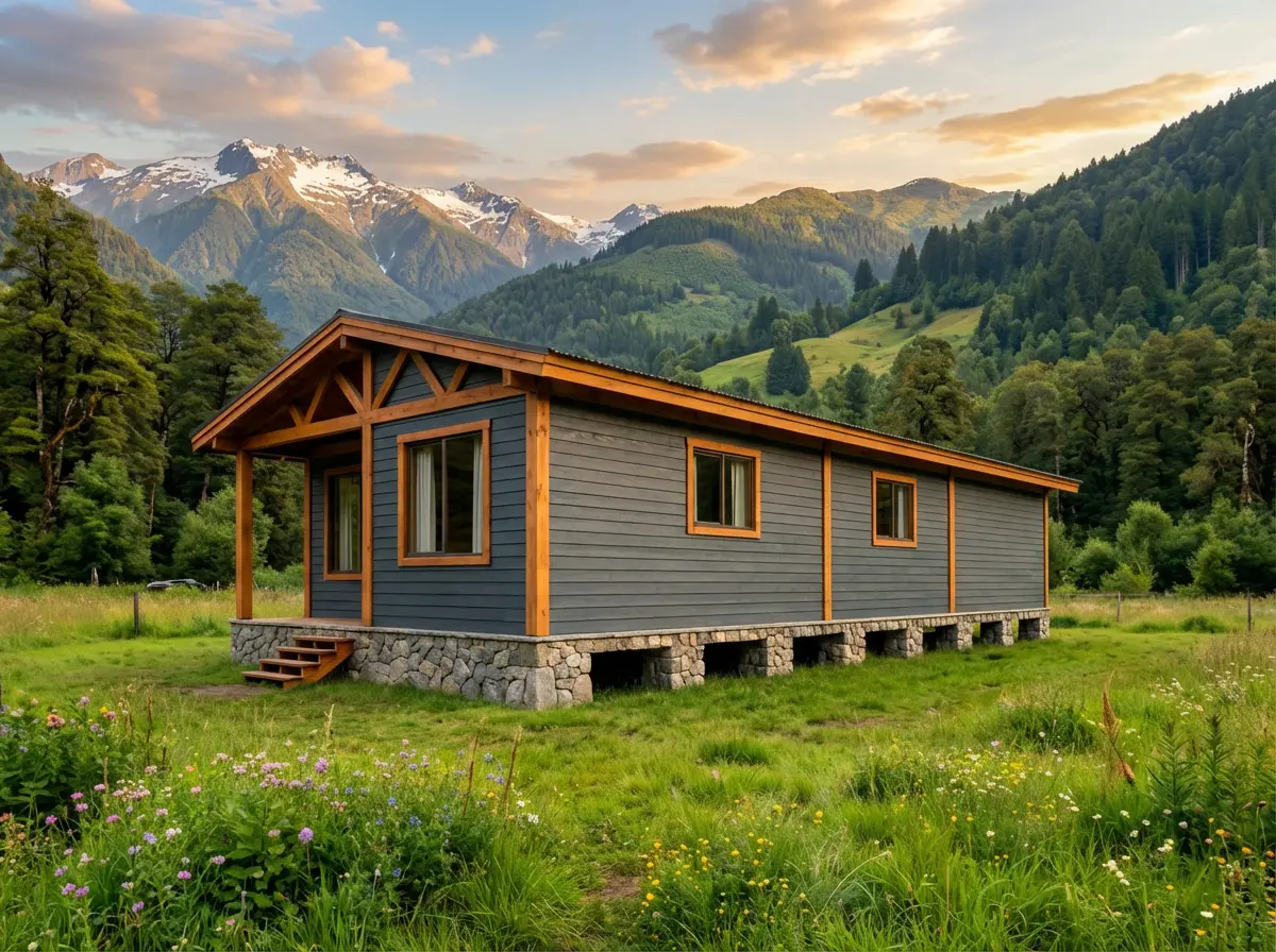 Casa prefabricada 72m² 2 aguas - Chile Home